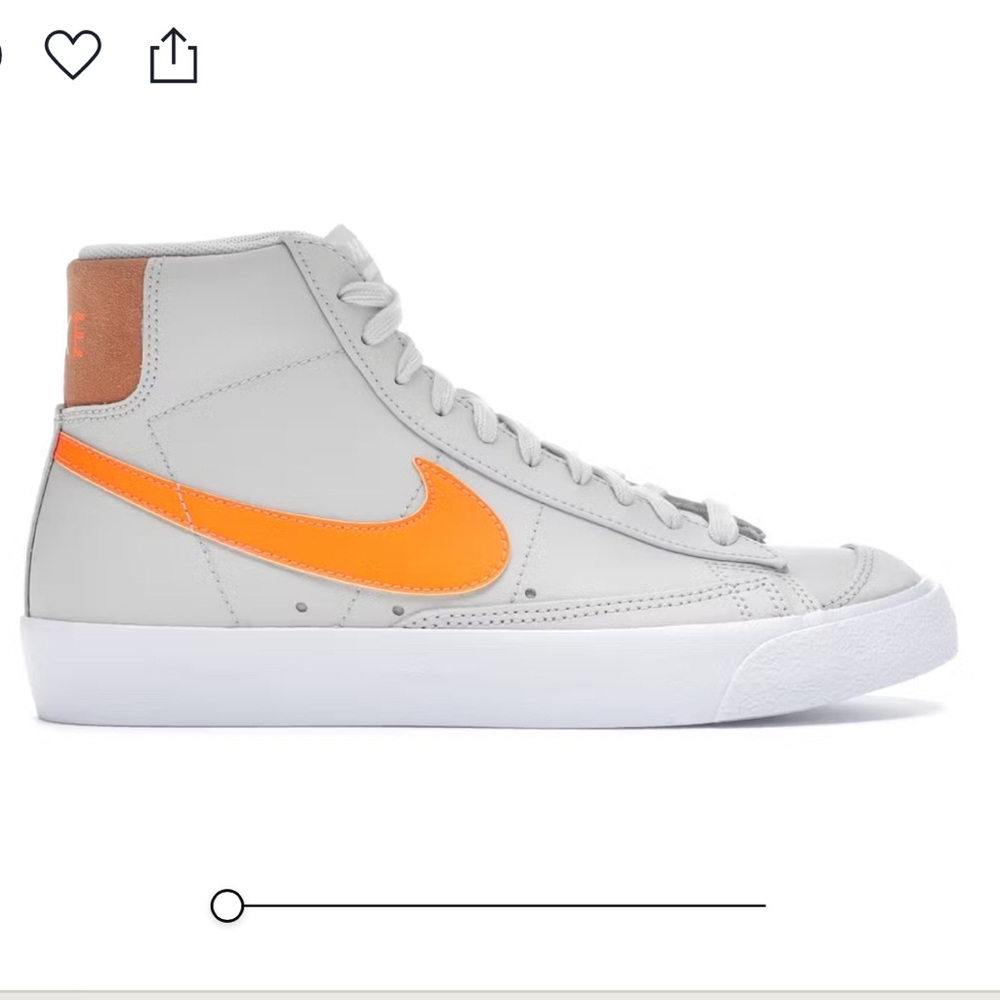 Nike 77 Mid Blazers Light Bone Orange Size 8